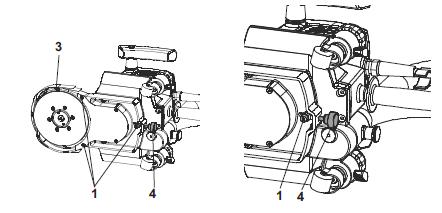 8 Zmiana przystawek szlifujących Wskazówka! W maszynie GECKO PURE można wymienić krótką przystawkę szlifującą na długą przystawkę szlifującą.