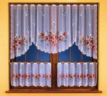 kuchennego okna,  2 3262-250 x 100 (125 x 45) x2 Sybilla Komplet zasłon w kolorze lnianym