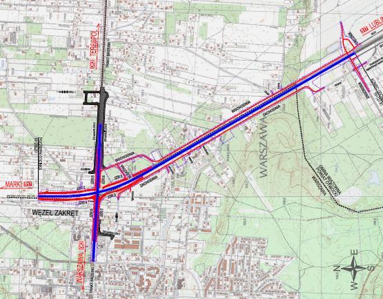 PLAN ORIENTACYJNY ZRID zamienny Budowa drogi ekspresowej S17 na odcinku węzeł