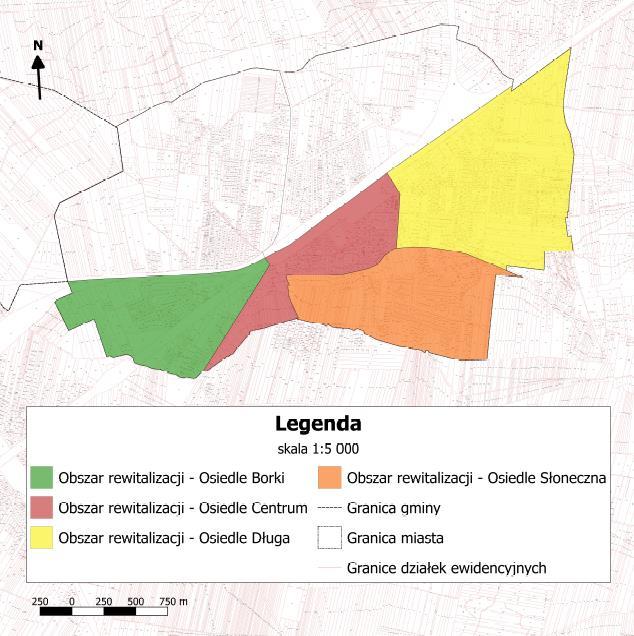 Załącznik 1 - Mapa obszaru rewitalizacji w ramach Lokalnego