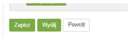 W przypadku wystąpienia braków w formularzu, przy próbie wysłania wniosku, aplikacja poinformuje nas o konieczności uzupełnienia odpowiednich pól edukacyjnych.