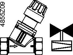 9000 9800 10600 11500 kpa 10 11 12 13 14 15 17 19 21 24 27 30 33 36 Uwagi techniczne Zawór Symbole / kierunek przepływu Przepływ w trybie