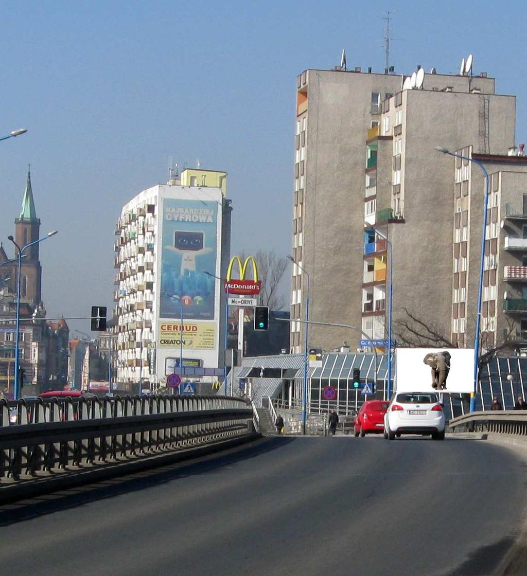 Wrocławska 22 1200 zł/m-c Billboard o powierzchni 18m2 (6 x 3m) Zlokalizowany