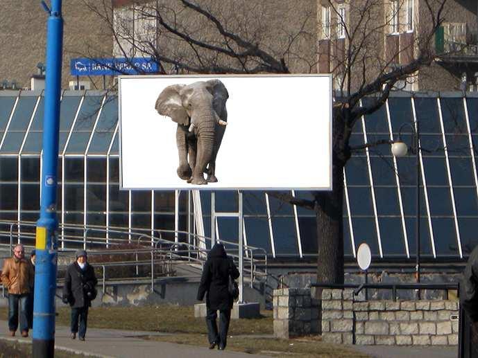 Jest to jedyne miejsce na reklamę przy światłach komunikacyjnych, za mostem