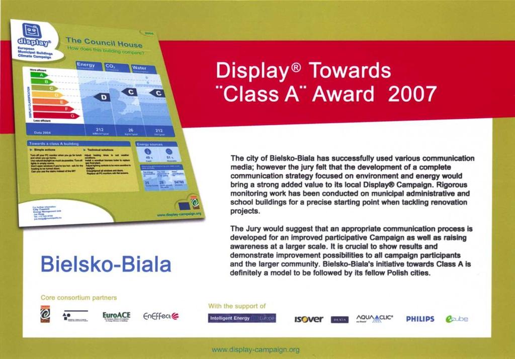 Program Display Bielsko-Biała zostało uhonorowane dyplomem uznania jako jedna spośród 10