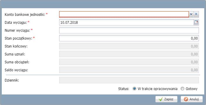 Finanse VULCAN. Jak wykonać przelew zwrotny do zrealizowanego przelewu bankowego? 3/5 3. Kliknij przycisk Dodaj i wypełnij wyświetlony formularz.