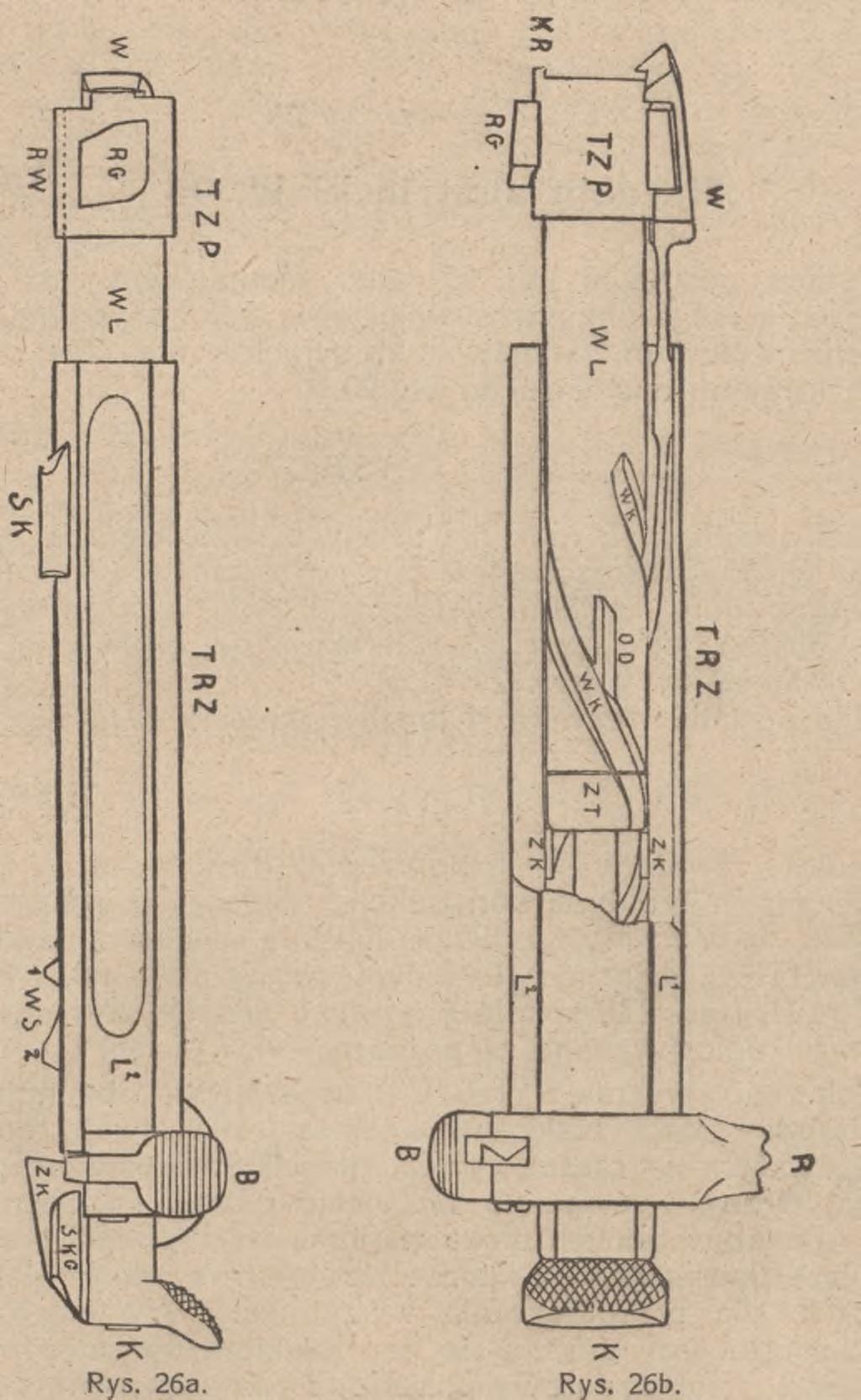 krótka śruba tłoka zaporowego (rys. 26, 27 ZT).