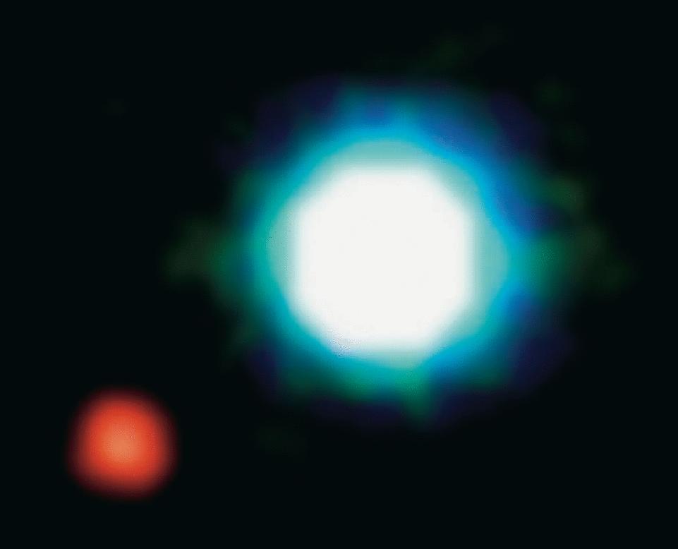 VLT, Paranal Pierwszy obraz odległego układu planetarnego. Gwieździe 2M1207 w odległości ~200 l.św.
