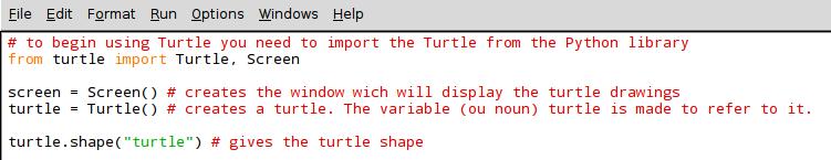 Zadanie 4 - Rysujemy kształty geometryczne używając języka Python Język Python zawiera wiele modułów, które można wykorzystać w swoich programach.