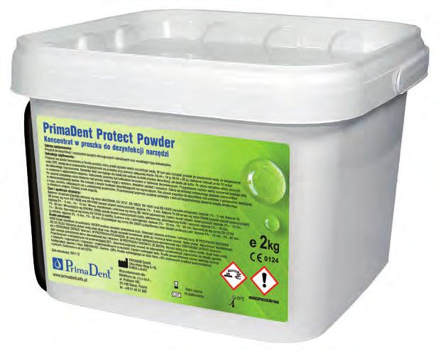 PrimaDent Protect Powder to preparat oparty na bazie aktywnego tlenu przeznaczony do mycia i dezynfekcji instrumentów chirurgicznych, stomatologicznych oraz wszelkiego typu