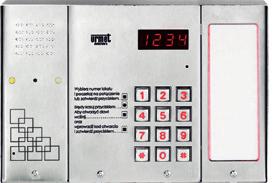 ) 105/101VD-RF 106/101VD-RF 6 Panel z klawiaturą, czytnikiem Dallas i modułem informacyjnym Wymiary: 69 x 89 x 3-33 mm