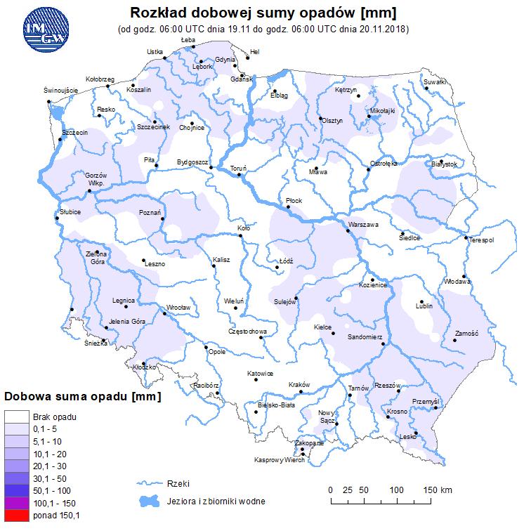 rzekach Rozkład dobowej