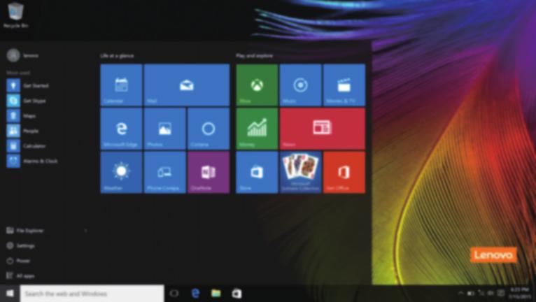 Rozdział 2. Rozpoczęcie pracy z systemem Windows 10 Uwaga: Windows 10 ma już wersję zaktualizowaną. Jeśli korzystasz z wersji zaktualizowanej, to możesz stwierdzić, że część operacji jest odmienna.