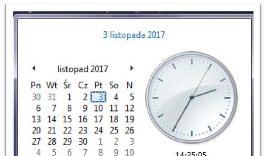 Kalendarz systemy Windows pozwala sprawdzać daty w dowolnych latach, czy to wstecz, czy w przód.