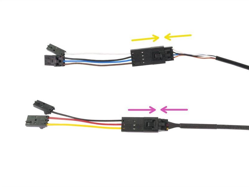 Step 18 Połączenie przewodów rozgałęzionych do przewodów ekstrudera Modernizacja Original Prusa i3 MK2.