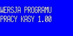 15.11. Suma kontrolna Funkcja służy do sprawdzenia wersji programu pracy kasy wraz z sumą kontrolną programu.