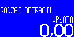 9.11. Wpłaty i wypłaty gotówki Funkcja służy do dokonywania transakcji gotówkowych do kasy bez prowadzenia sprzedaży.