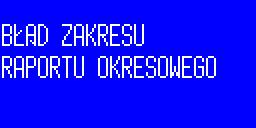 Po wprowadzeniu danych zakresu raportu okresowego kasa zapyta o ostateczne potwierdzenie wydruku raportu okresowego.