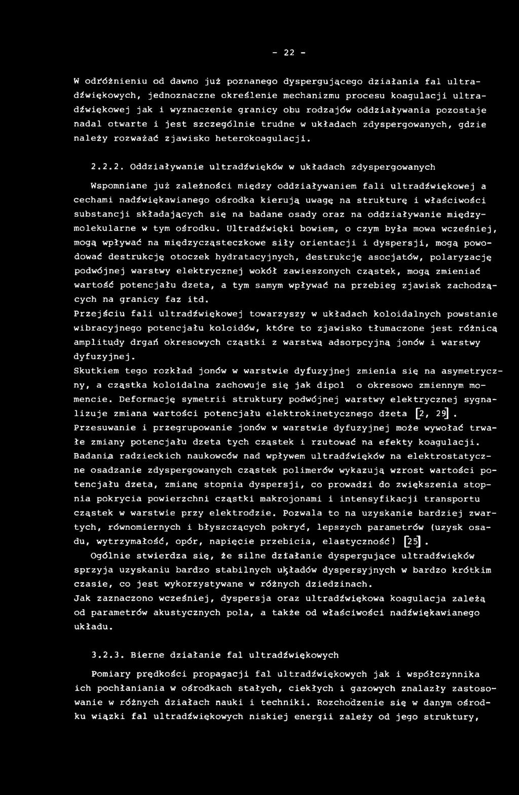 t r a d ź w i ę k o w e j a c e c h a m i n a d ź w i e k a w ia n e g o o ś r o d k a k i e r u j ą uw agę n a s t r u k t u r ę i w ł a ś c i w o ś c i s u b s t a n c j i s k ł a d a j ą c y c h s