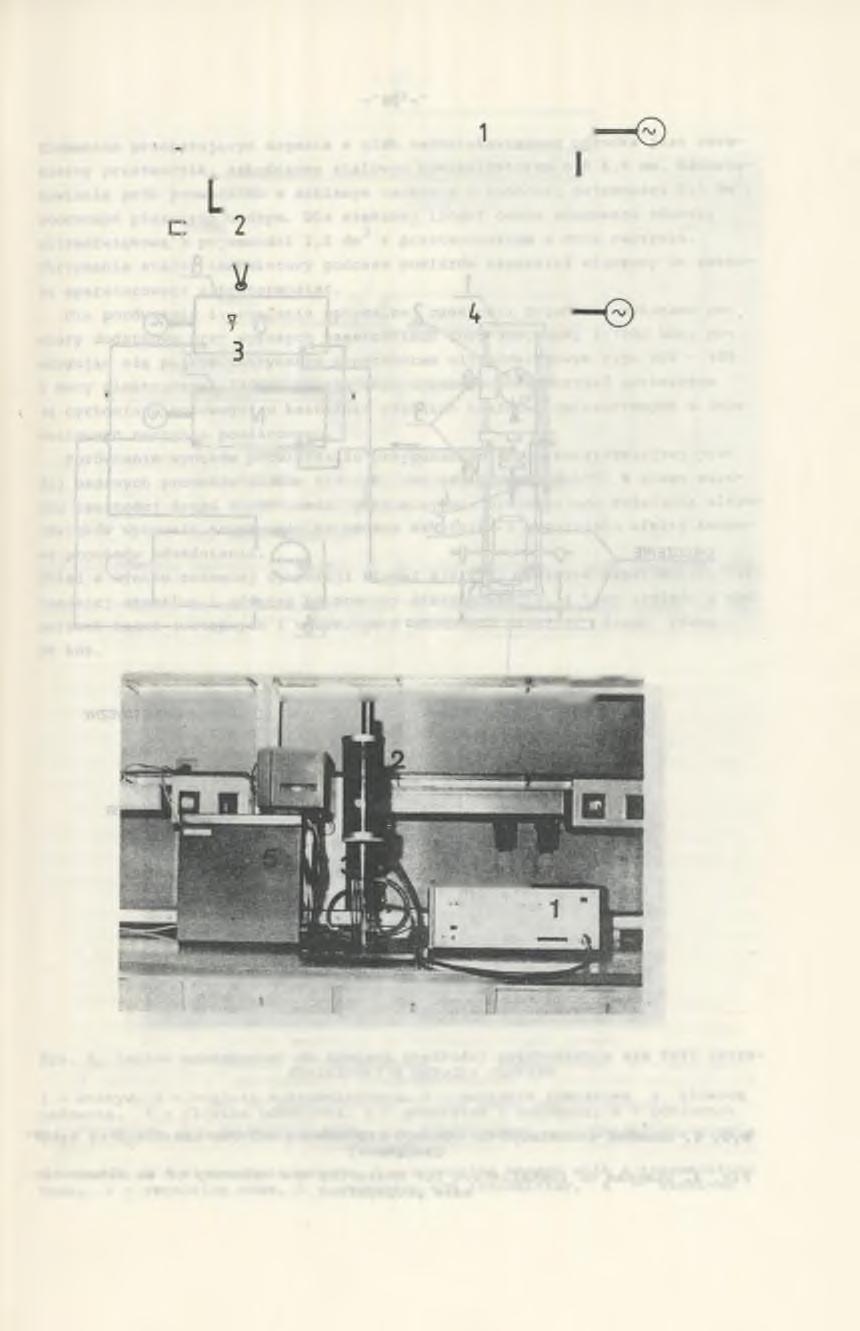 - 27-1 - GENERATOR 2 GŁOWICA ULTRADŹW IĘKOW A Z KONCENTRATOREM 3 N A C Z YN IE POMIAROW E Z * - U LTRATERM O S TAT R ys. 2. S c h e m a t i n s t a l a c j i m o d e lo w e j d o n a d ź w i e k a w i a n i a p r ó b b a d a n y c h o s a dów F ig.