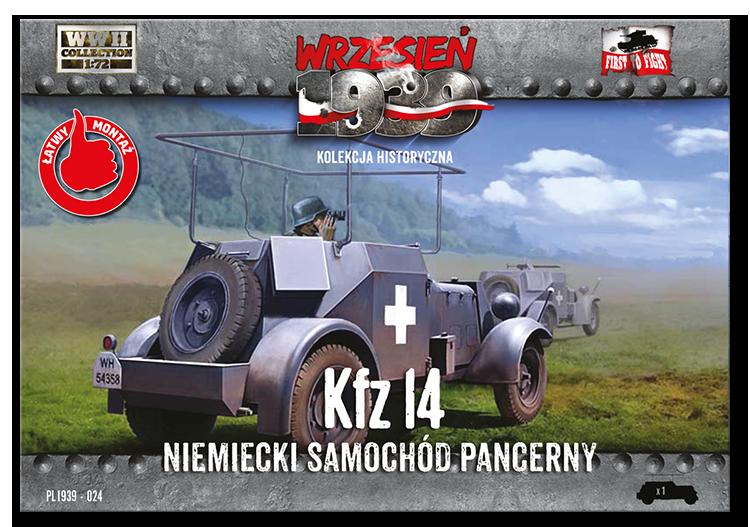 Samochód Pancerny Kfz. z radiostacją i anteną ramową.