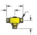 Złączki przewodowe Kompaktowe, azotowe Złączki MINI 4.5 MAX.18 90.607.120 (-120) Adapter serwisowy M8 x 1 TYP 14.7.58 90.