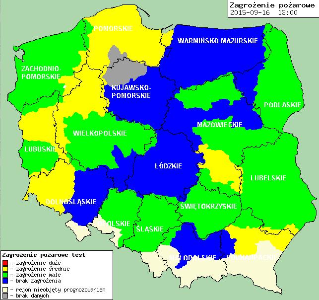 Stan wody na głównych rzekach