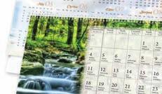 .. kalendarz barwny, stojący, z odwracanymi lub zrywanymi