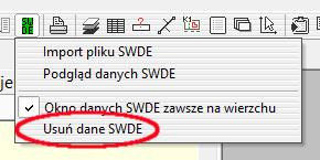 (widoczne), zapisz/odczytaj zaznaczone. Funkcja zapisu/odczytu zaznaczonych umożliwia wykonywanie wielokrotnych operacji na raz zaznaczonych działkach.