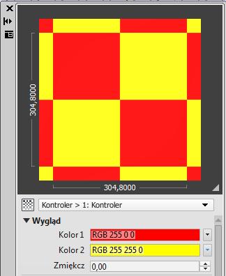 Narzędzia wizualizacji - AutoCAD 2013 PL jest wybrany w polu Kolor (w naszym przypadku jest to kolor błękitny).