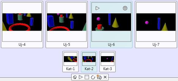 Narzędzia wizualizacji - AutoCAD 2013 PL Po kliknięciu piktogramu ShowMotion (1) w dolnej części ekranu wyświetlany jest interfejs ShowMotion, w którym występują trzy główne elementy: Pasek obsługi