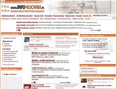 Design Info-kuchnia.pl Info-kuchnia.pl czyli jak wyposażyć swoją kuchnię.