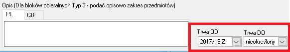 Wartość typu bloku ustawiamy podczas tworzenia bloku, w zależności w której zakładce to zrobimy. Tworzymy blok w Struktura->Bloki->Definiowanie Bloków.