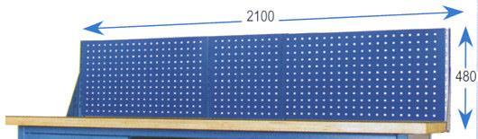 2100 mm 2100 mm Elementy składowe: cztery stojaki niskie mocowane