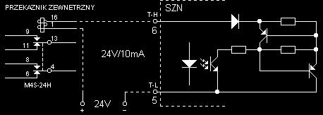SZN-1, SZN-2 sygnalizatory zwarć doziemnych i międzyfazowych w sieciach napowietrznych 10 Podłączenie lampki Zaciski lampki, oznaczone numerami 3 i 4 podłączyć zgodnie z Tabelą 2.