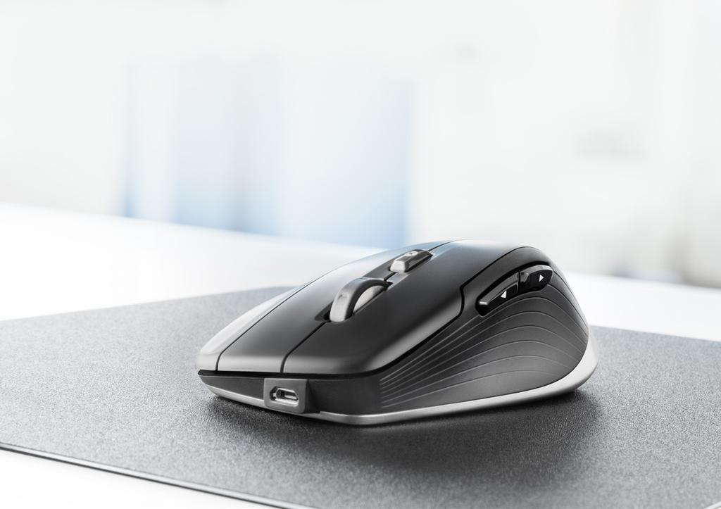 CadMouse Pad Compact Dedykowany przycisk środkowy inteligentna i ergonomiczna konstrukcja urządzenia CadMouse sprawia, że nie trzeba już klikać kółka myszy.