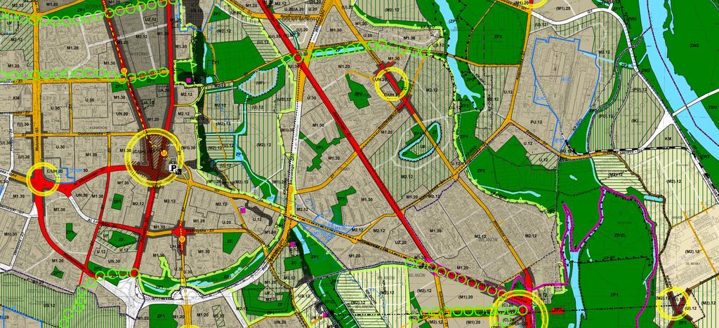 mieszkaniowe w Studium: tereny, które powinny wchodzić w skład środowiska zamieszkania: - tereny mieszkaniowe - infrastruktura społeczna