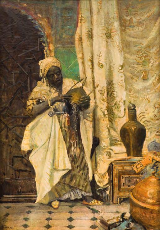 27 Giorgio Oprandi (1883-1963) Wejście do haremu olej/płótno, 101 x 70 cm