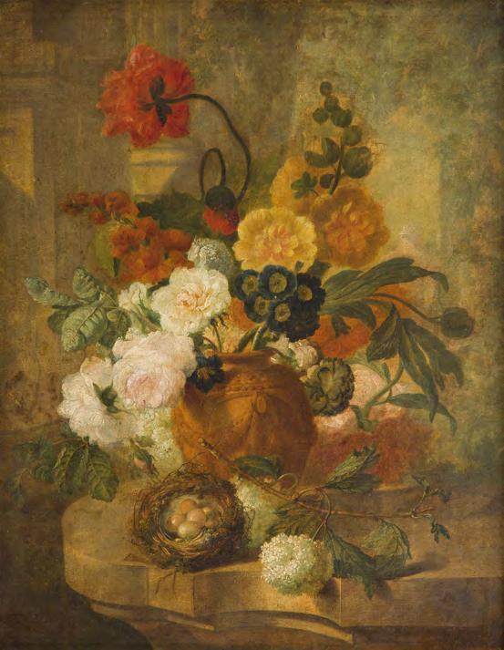 67 Pieter Faes (1750-1814) Bukiet kwiatów olej/płótno, 67 x 52 cm sygnowany p.d.