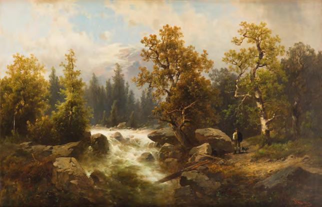 80 Josef Thoma (1850-1926) Górski potok olej/płótno, 70 x 105 cm