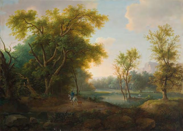 85 Antoni Lange (1774-1842) Pejzaż z myśliwym, 1841 r.