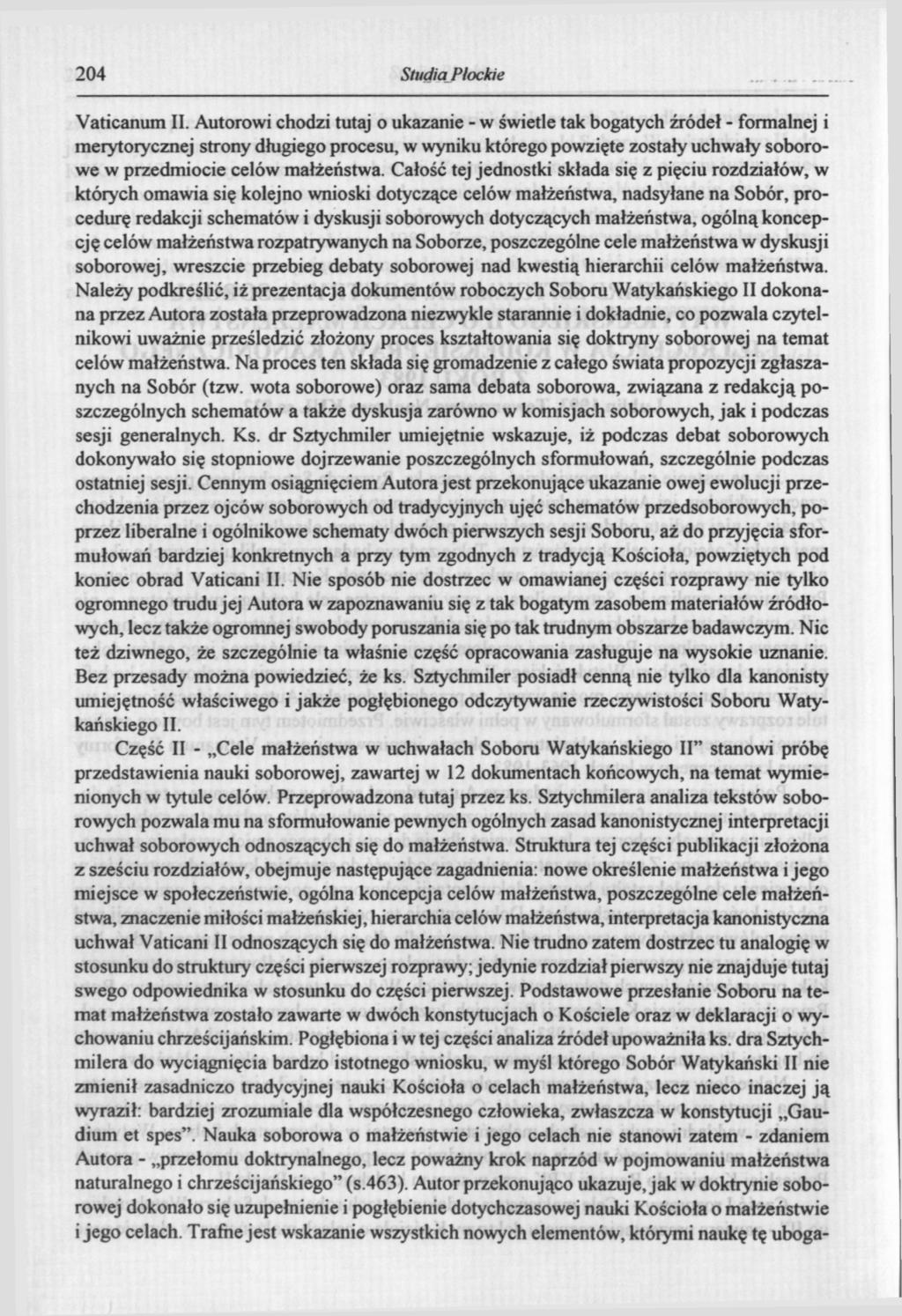 204 Studia Płockie Vaticanum II.