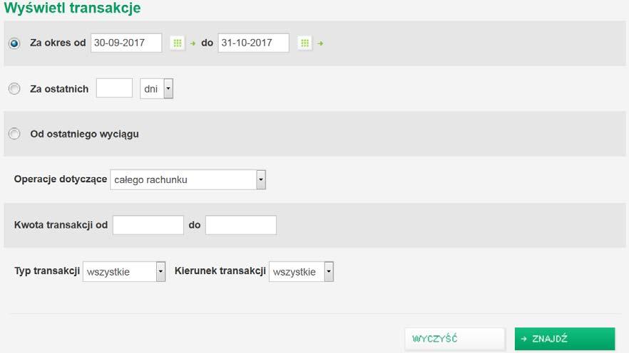 6. Jak znaleźć swoją kartę kredytową? D. Historia Jeśli chcesz sprawdzić historię wszystkich zaksięgowanych transakcji na rachunku karty kredytowej, musisz wybrać opcję [Historia operacji].