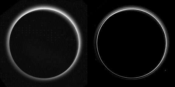 Atmosfera i mgły na Plutonie - New Horizons