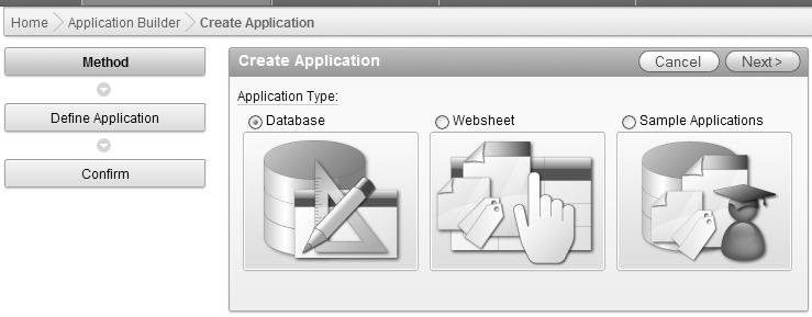 wyświetla zawartość tabeli Liczba regionów w ramach pojedynczej strony może być różna Aplikacja jest tworzona w narzędziu Application Builder w ramach