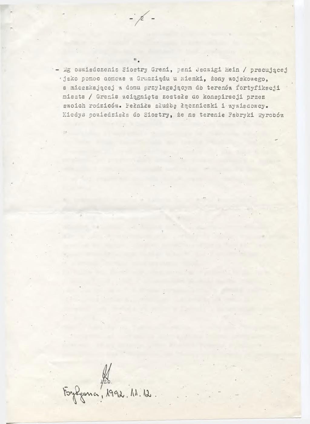 I -,7 dniu 7. 01 o1945 r. / niedziel?