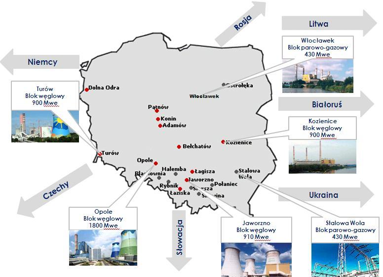 Rysunek 28: Lokalizacja największych inwestycji w sektorze