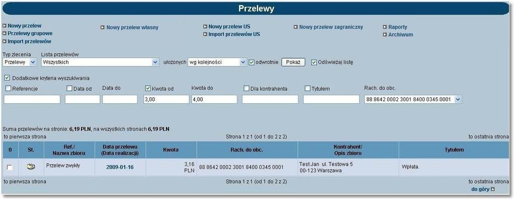 Rozdział 9 Przelewy 9.2.