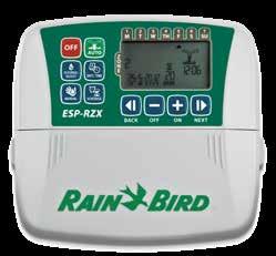 OBRÓBKA WODY Sterowniki i czujniki nawodnień Rain Bird Sterownik, Typ ESP-RZXe Dzięki funkcjom umożliwiającym elastyczne tworzenie harmonogramów, sterownik nadaje się idealnie do wielorakich