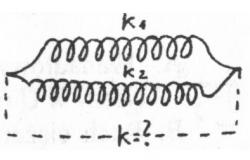 A. k 1 k 2 B. k 1 + k 2 C. ½ (k 1 x k 2 ) D. k 1 x k 2 / (k 1 + k 2 ) 10.